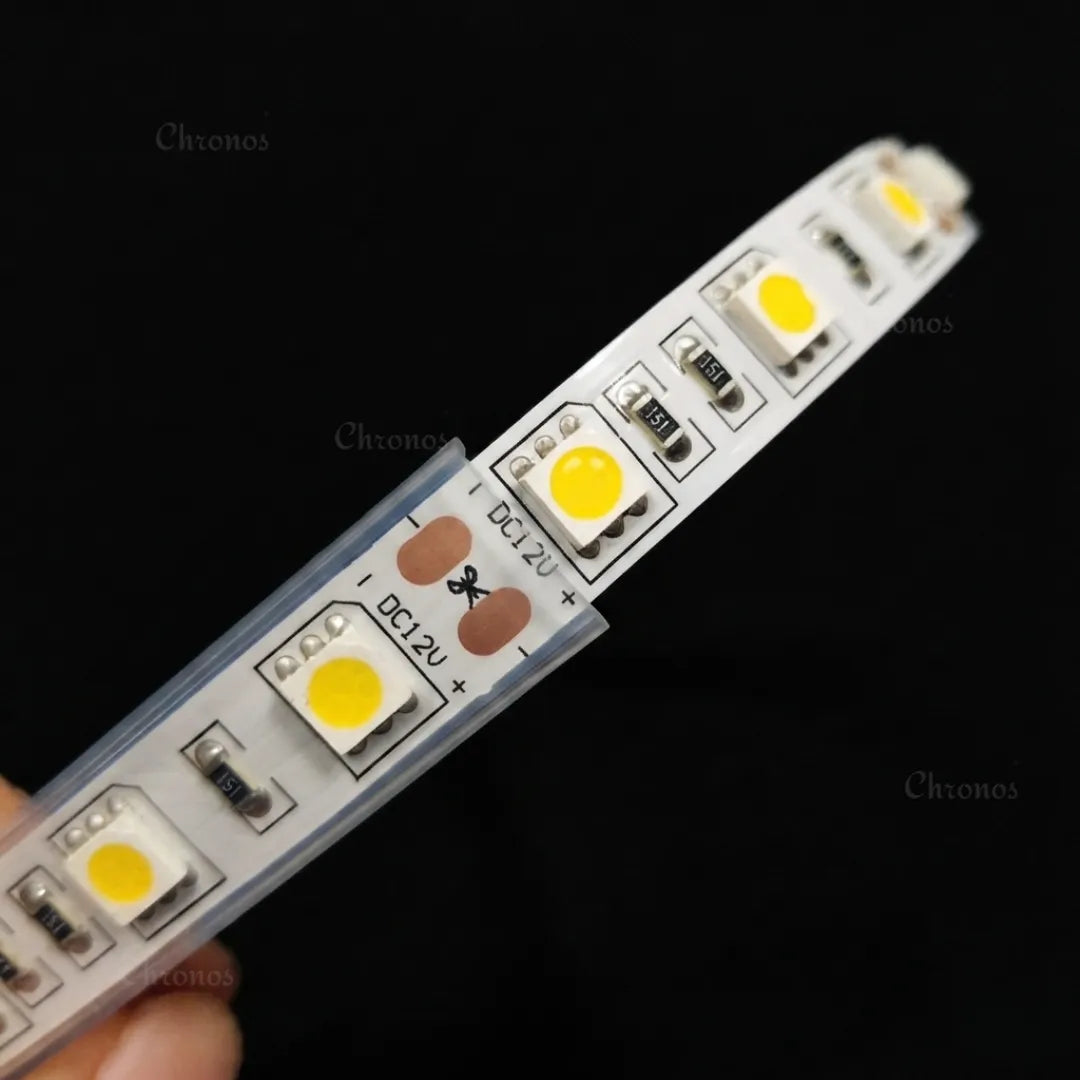 Transparent silicone sleeve used for cabinet LED strip lighting