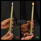 Battery operated LED taper candles for Christmas festive decoration