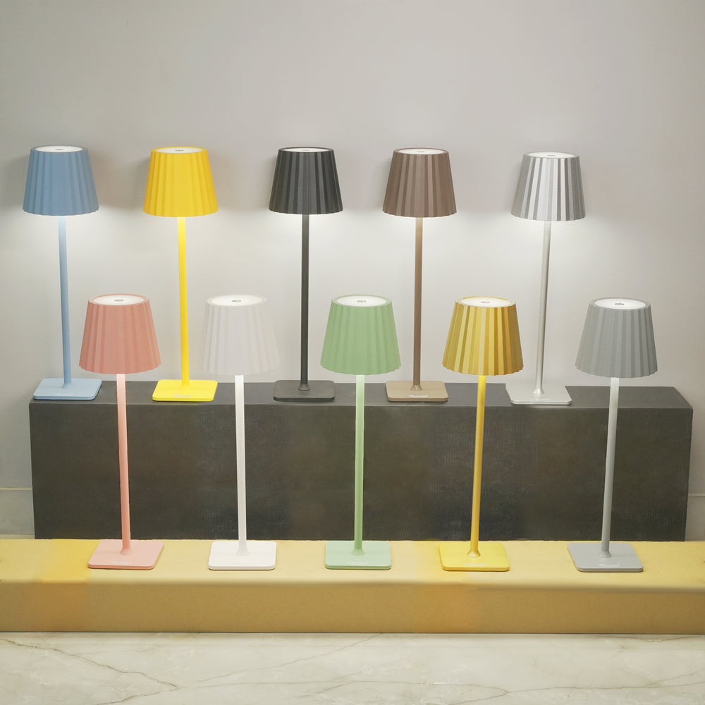 Pleat Portable Cordless LED Table Lamp