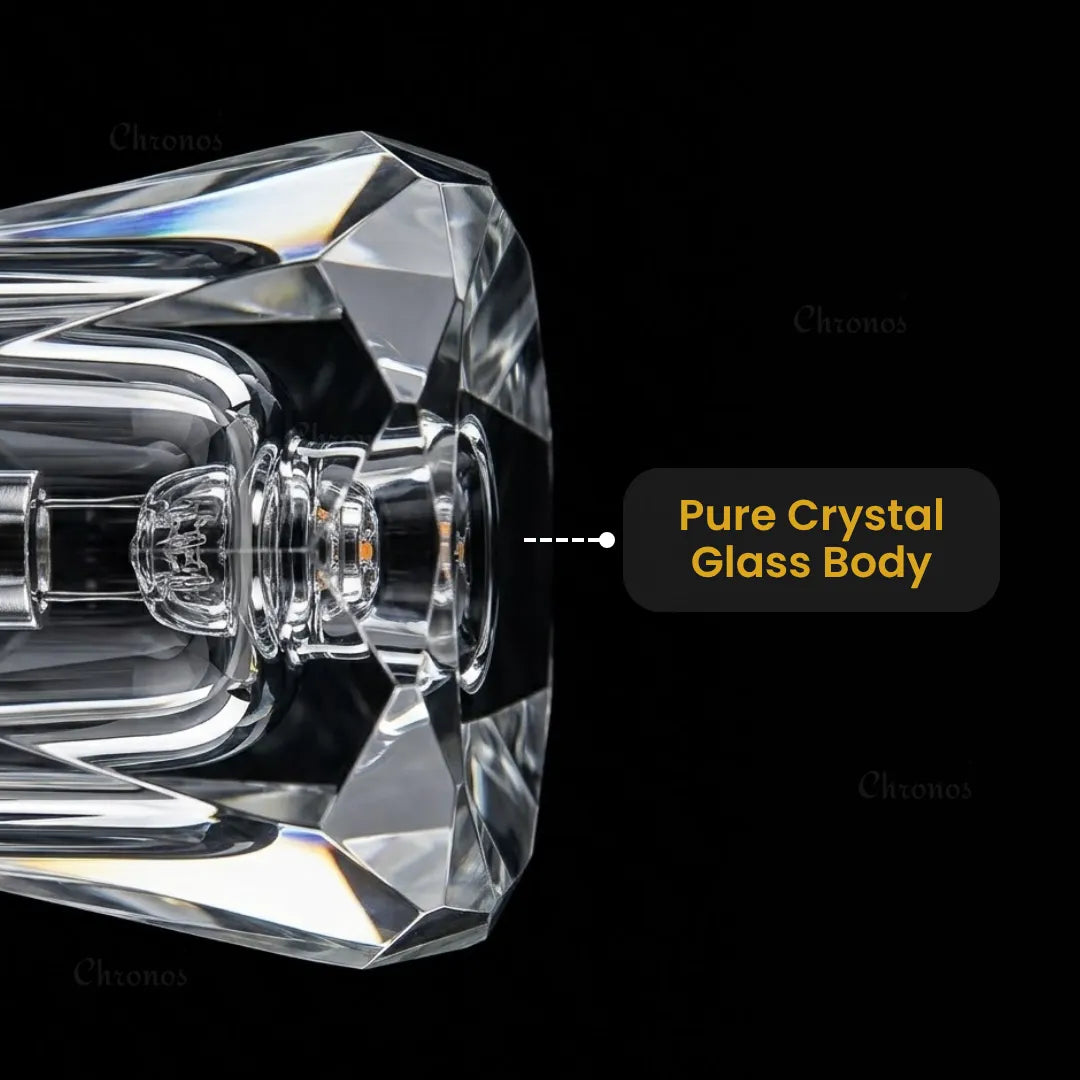 Crysta modern metal rechargeable table lamp with minimalist luxury design