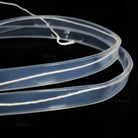 Transparent silicone sleeve cut to custom length for LED strips