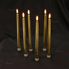 Decorative LED flameless taper candles for Diwali home decoration
