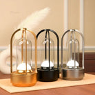 KEPI Arch rechargeable aluminum table lamp with modern arch design, cordless LED lighting and dimmable brightness