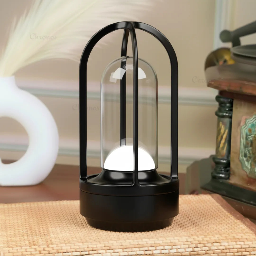 KEPI Arch rechargeable table lamp providing soft warm white ambient lighting for bedrooms and dining spaces