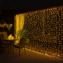 LED Waterfall Curtain Lights | Warm White