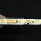 Side profile showing LED strip inside silicone protective tube