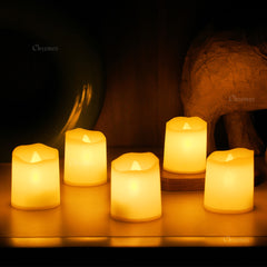 LED Tealight Candles – Bright Warm White | Flameless, Safe & Festive Glow