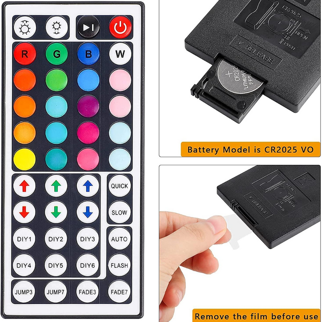Mini 44 Keys Remote Controller Chronos Lights