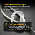 Premium transparent silicone cover for protecting LED strip lights