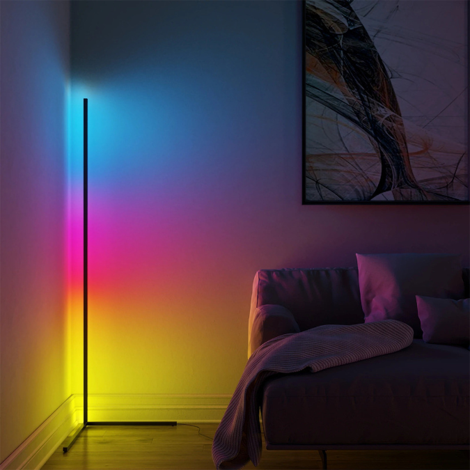 Corner RGB Floor Lamp Smart LED Lighting ChronosLights