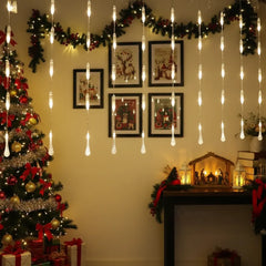 Rain Drop Curtain Lights | Warm White LED