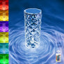 Rose Crystal Reflection Portable LED Table Lamp