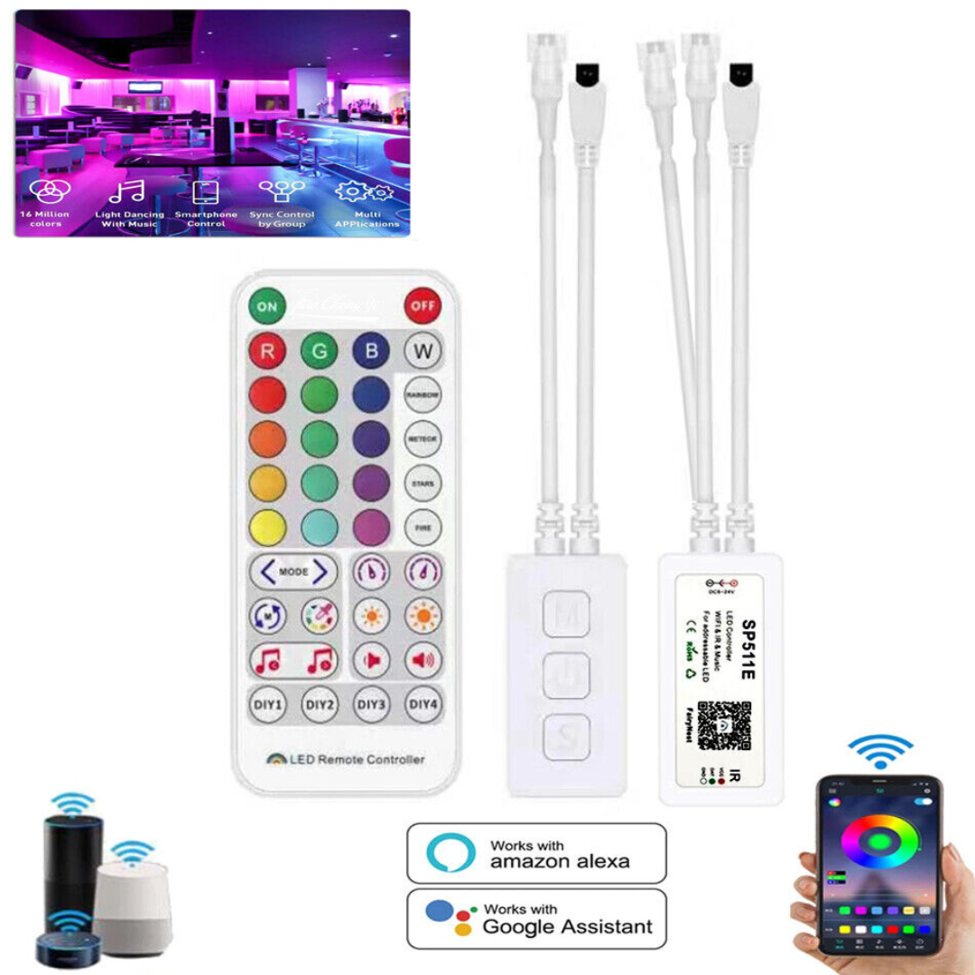 Shop LED Pixel Strip Controller WiFi Music LED Pixel – Chronos Lights