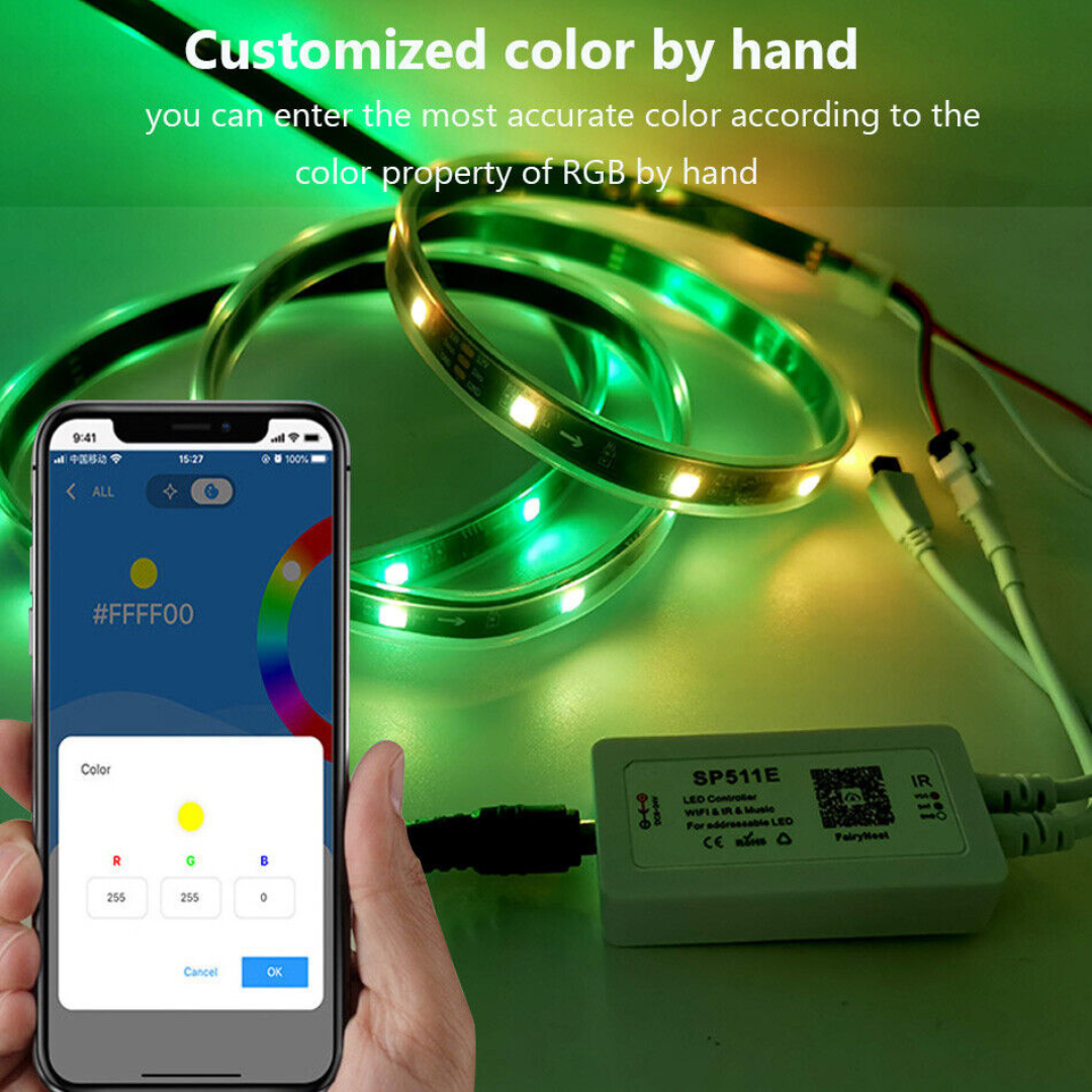 SP511E WiFi Music LED Pixel Controller for Pixel RGBIC LED Strip ...