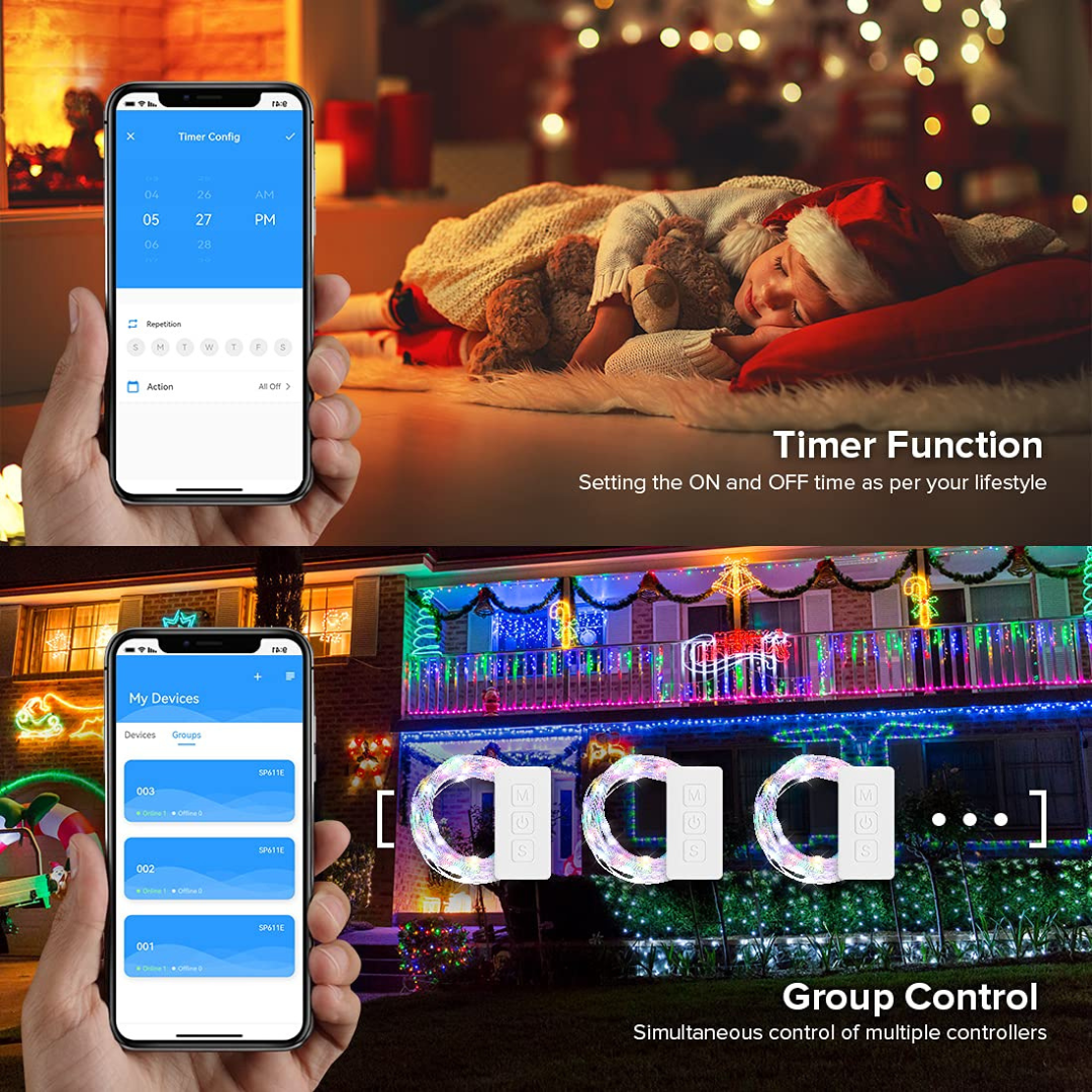 Shop LED Pixel Strip Controller WiFi Music LED Pixel – Chronos Lights