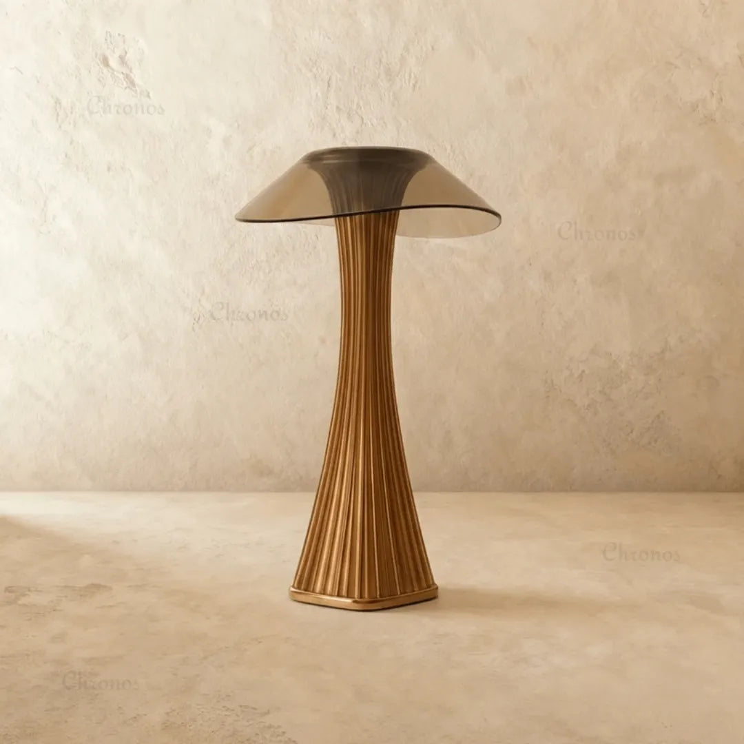 Stria Slim rechargeable table lamp for hotel rooms and premium hospitality interiors