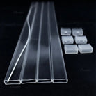 LED strip installed inside silicone sleeve with waterproof sealing