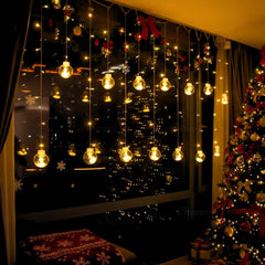 Wish Ball Curtain Lights | 12 Wish Balls | Warm White LED