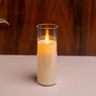 Acrylic LED pillar candles for romantic dinners and cozy decorative lighting