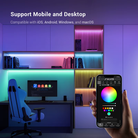 SP803E controller connected to WS2812B addressable LED strip with dynamic colors