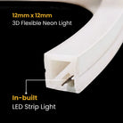 Architectural 3D LED neon strip light with IP67 waterproof rating and DC 24V operation