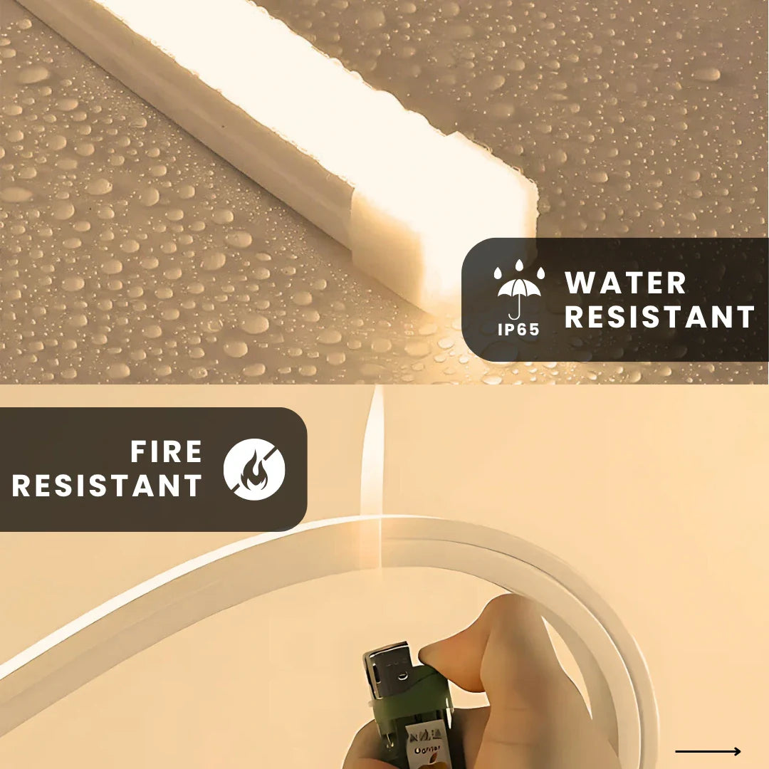 Silicone LED profile used for architectural and façade lighting design
