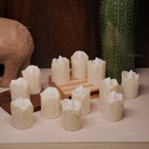 Battery operated LED tea light candles pack for events and home décor
