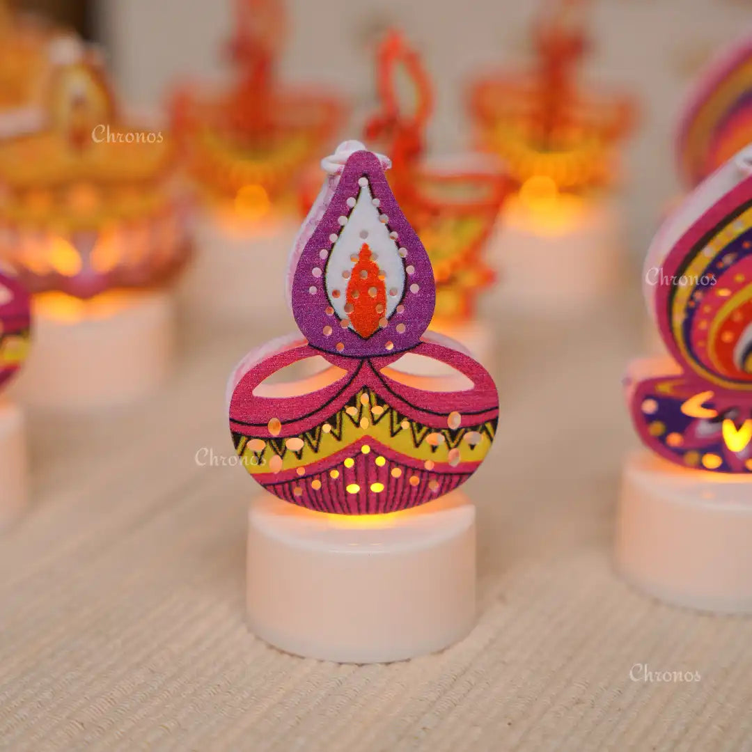 Battery Operated LED Tealight Candles – Replaceable Cells, Long-Lasting Warm Light