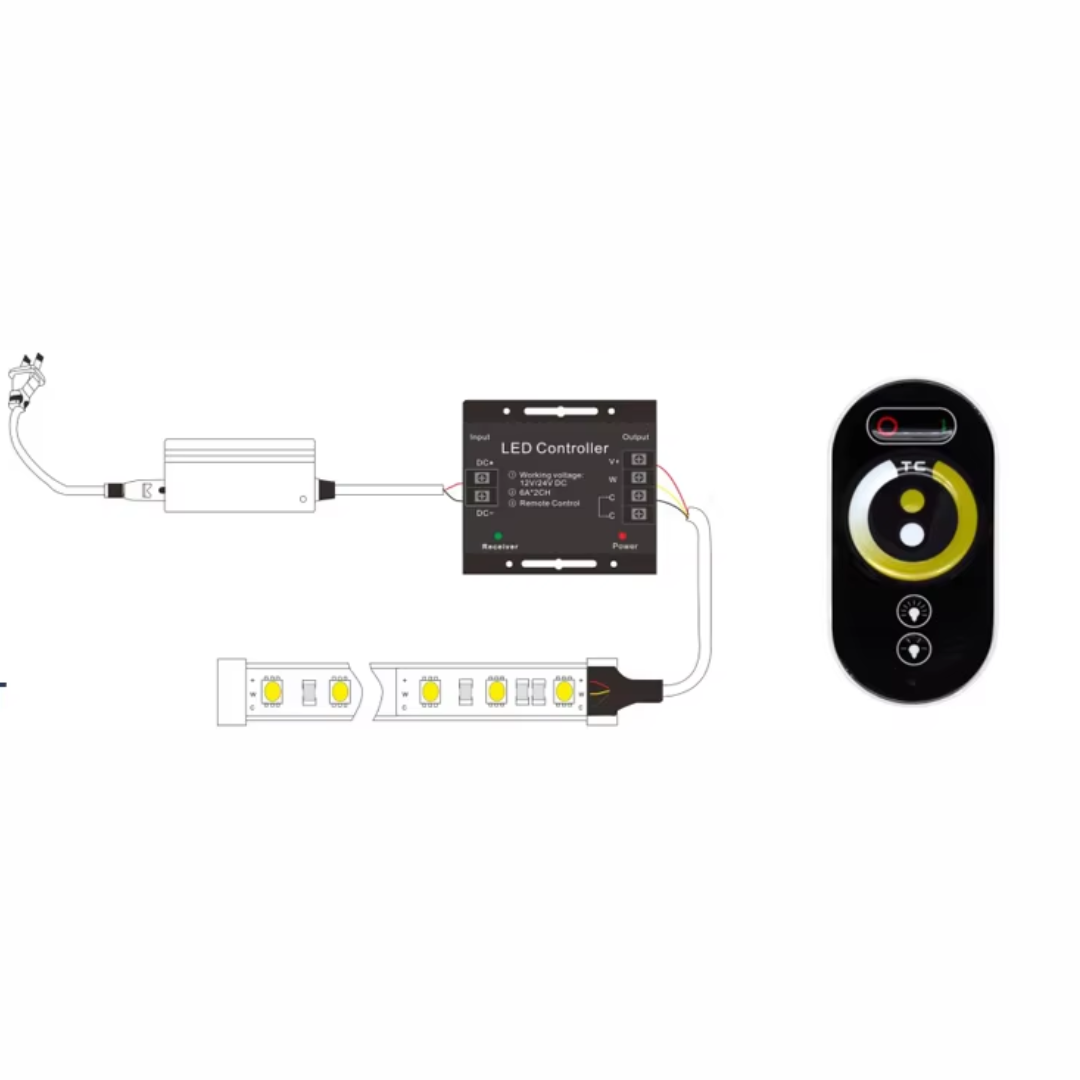 CCT LED controller ideal for homes, offices, and commercial lighting