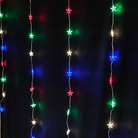 Christmas star curtain lights for indoor and covered outdoor use