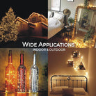 Chronos Copper Wire Fairy LED String Lights – Warm White and Multi-Color Portable Home Décor
