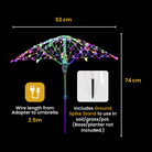 Chronos Lights LED umbrella decorative lighting with warm white glow – Chronos Lights