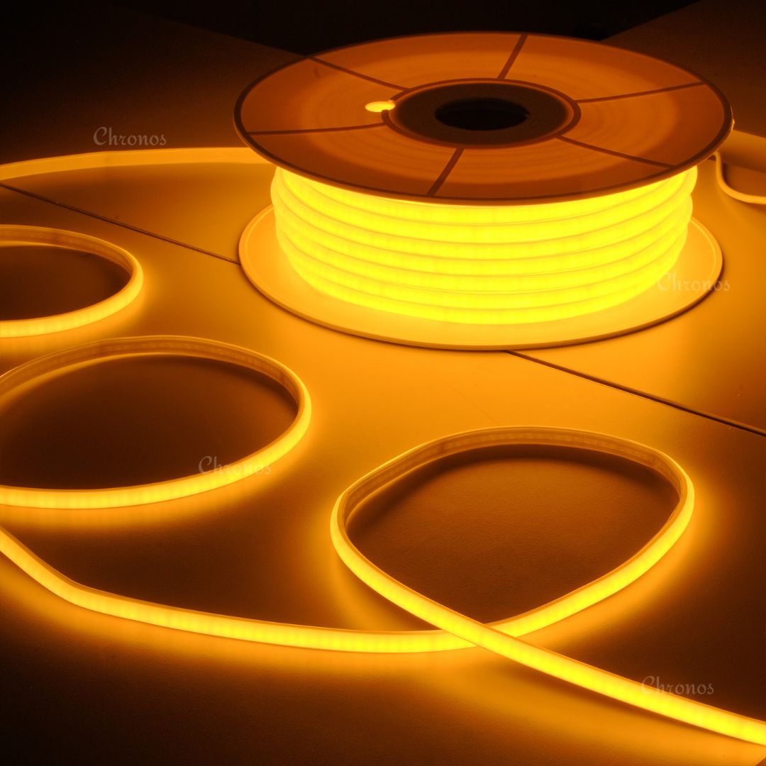 AC 220V frosted neon flex LED strip from Chronos Lights with soft diffused glow