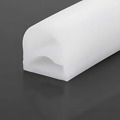 15mm x 13mm D-Shape 180° Flexible Silicone Profile For LED Strip Light