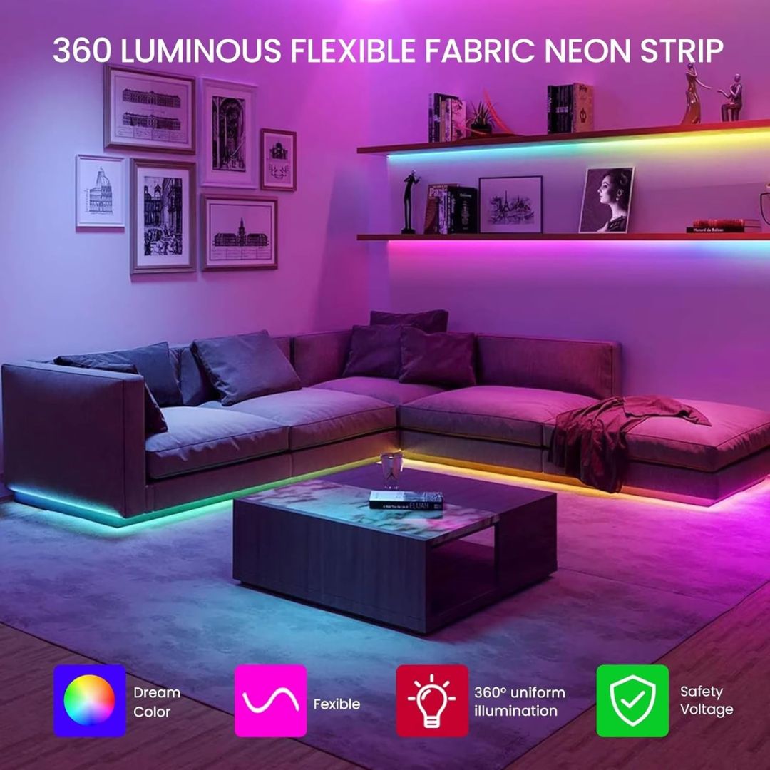 IP67 waterproof RGBIC neon rope LED strip from Chronos Lights