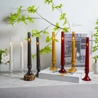 ChronosLights flameless LED candle set with realistic moving flame effect