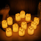 ChronosLights LED mini candles with bright warm white glow for festive décor
