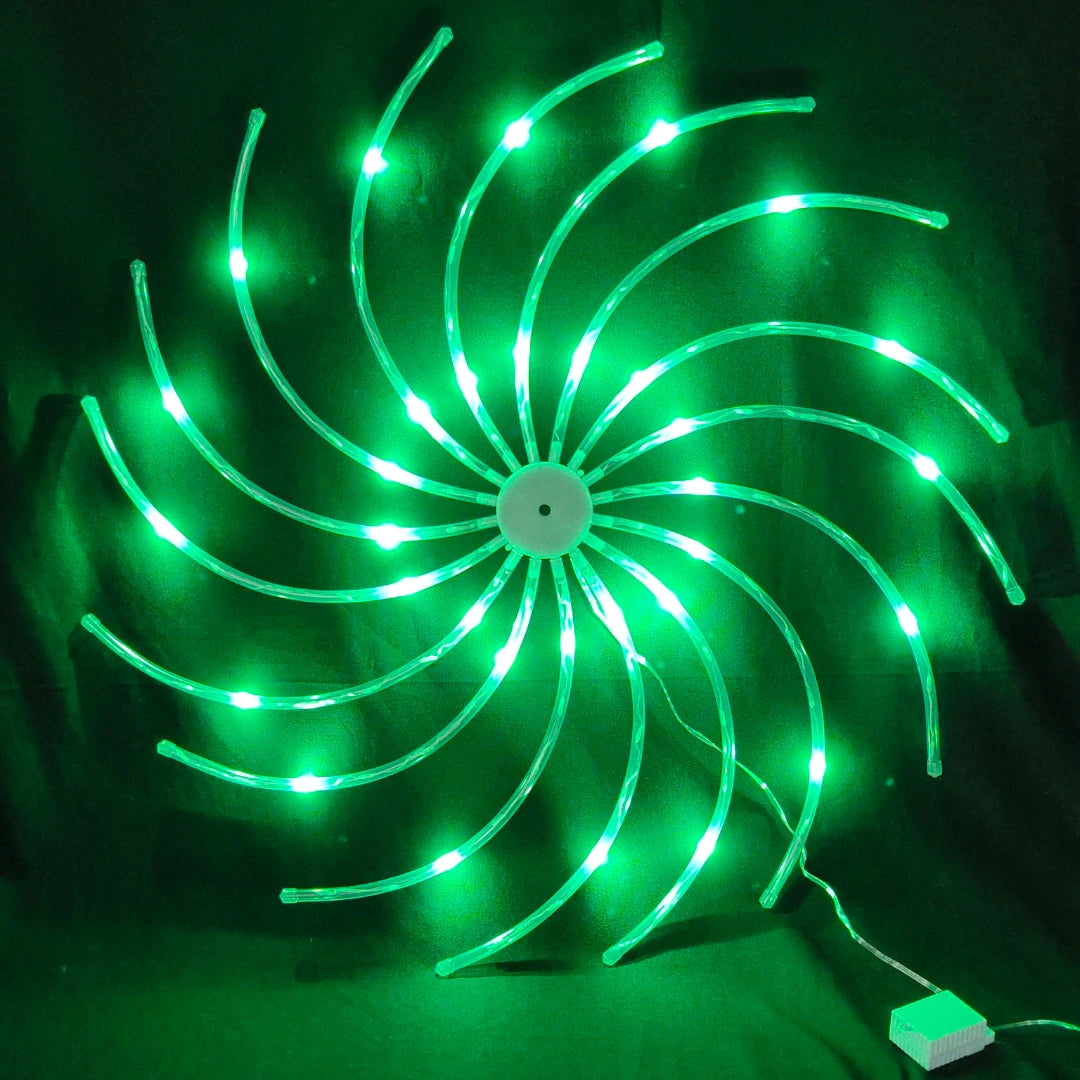 Colorful Ganpati chakra LED hanging light for festive decorations
