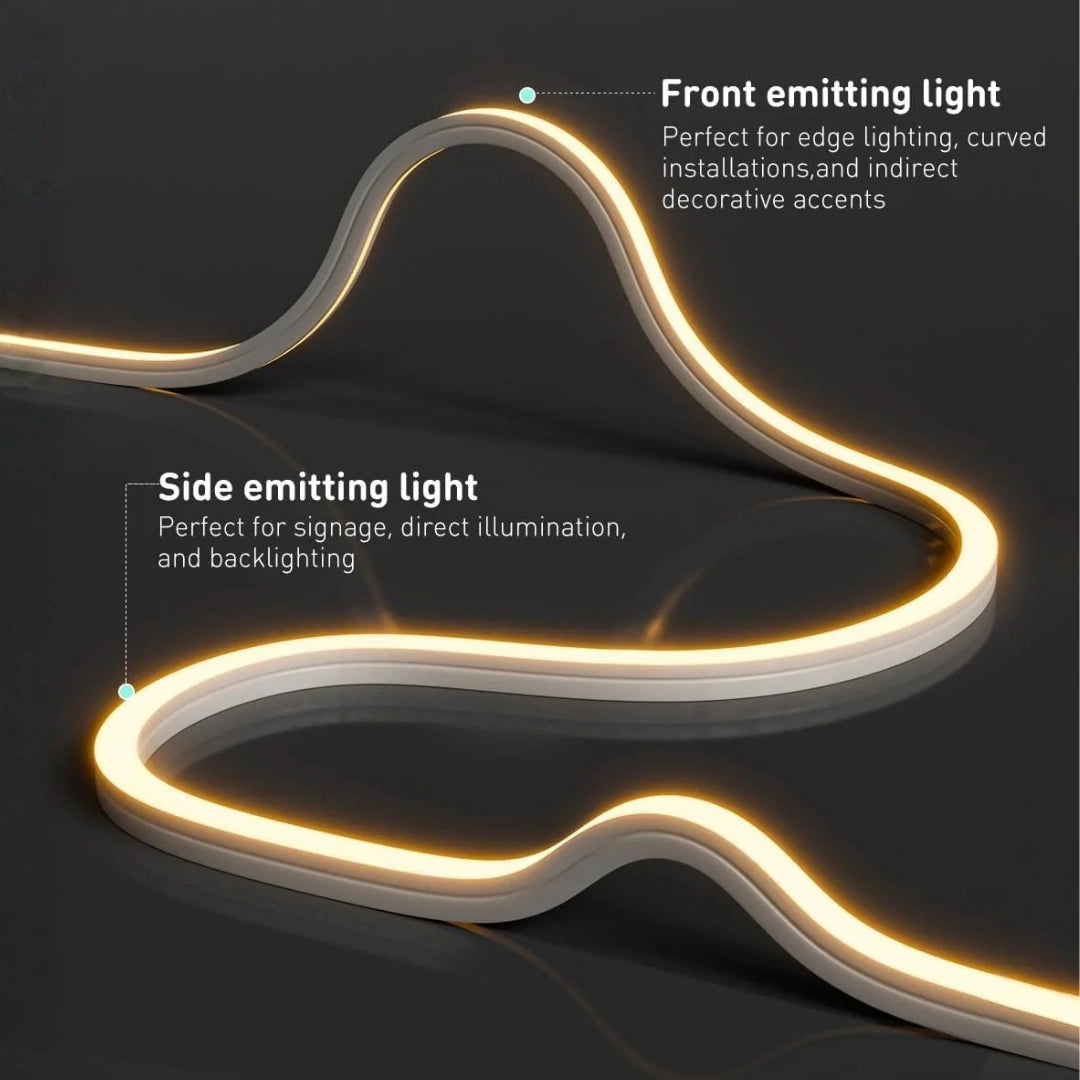Commercial outdoor LED neon flex with IP67 waterproof protection and 3000K warm white color