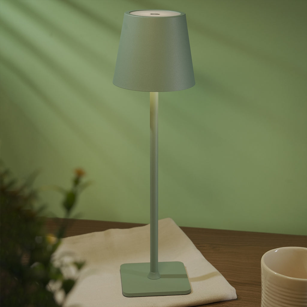 Conic Portable Cordless LED Table Lamp GREEN