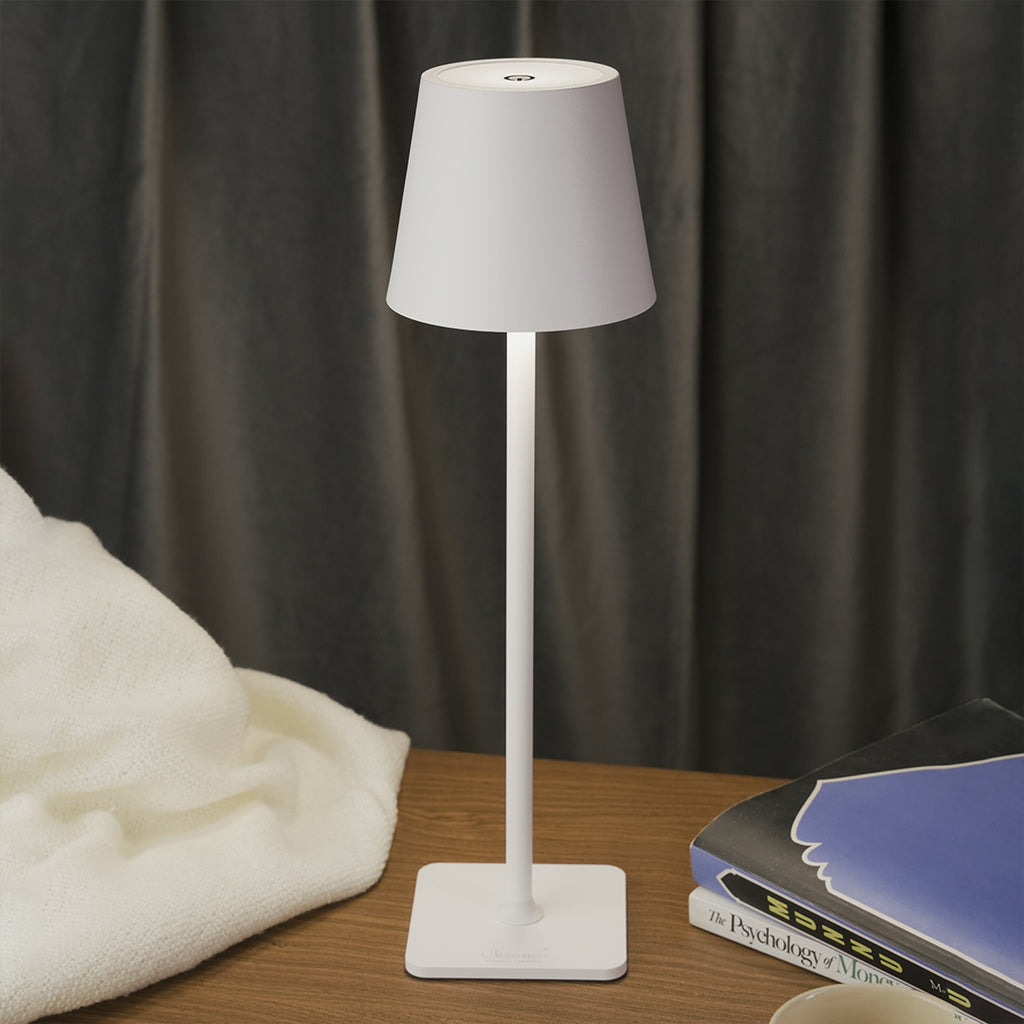 Conic Portable Cordless LED Table Lamp WHITE