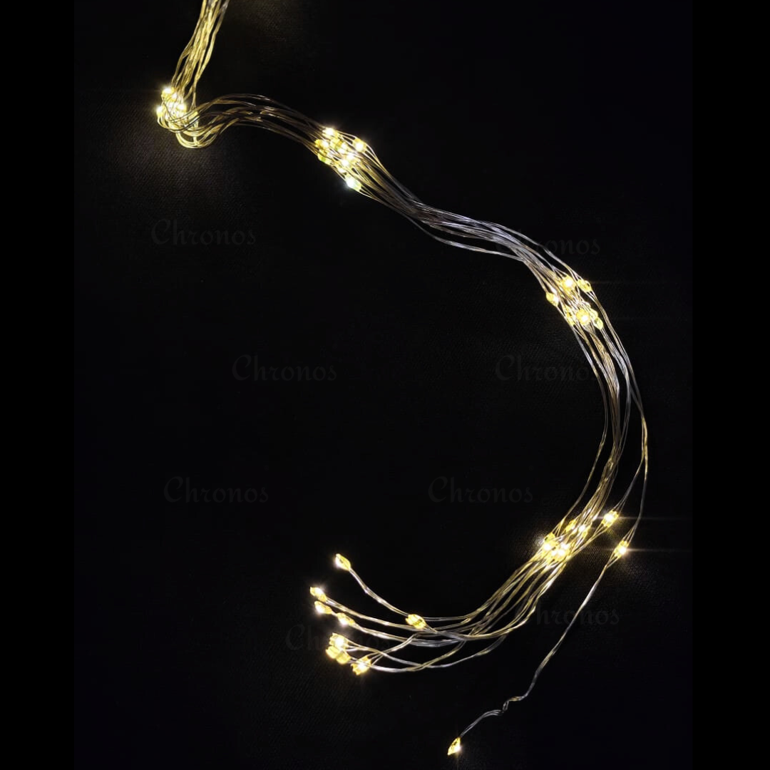 Cordless LED fairy lights for home décor, balconies, and outdoor ambiance