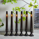 LED candles creating cozy ambient lighting atmosphere