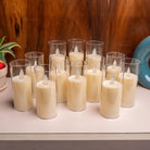 Decorative flameless LED candles for table centerpieces and indoor décor setups