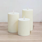 Decorative ivory LED candle for modern home interiors
