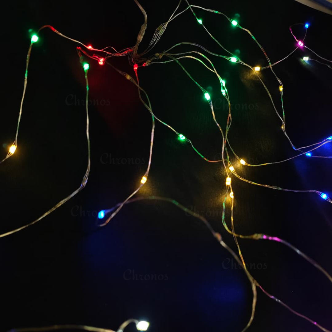 Decorative RGB waterfall fairy lights for festivals like Diwali, Christmas, and New Year