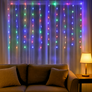 Decorative star LED curtain lights for weddings, parties, and events