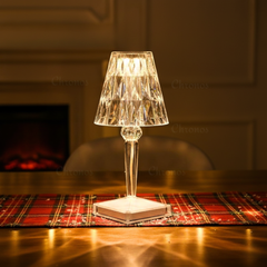 Diamond Reflection Portable LED Crystal Table Lamp