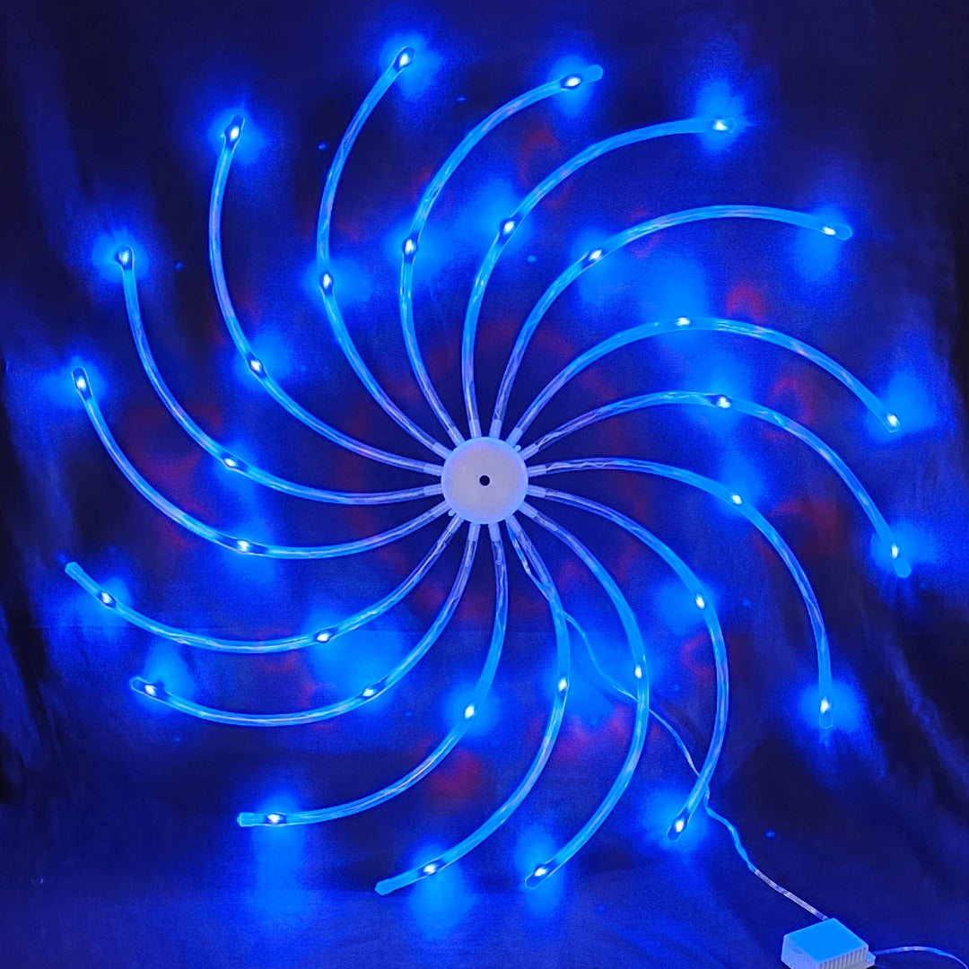 Divine Ganpati LED chakra decorative halo light for idol background setup