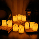 LED candles for Diwali and Christmas festive decoration setup
